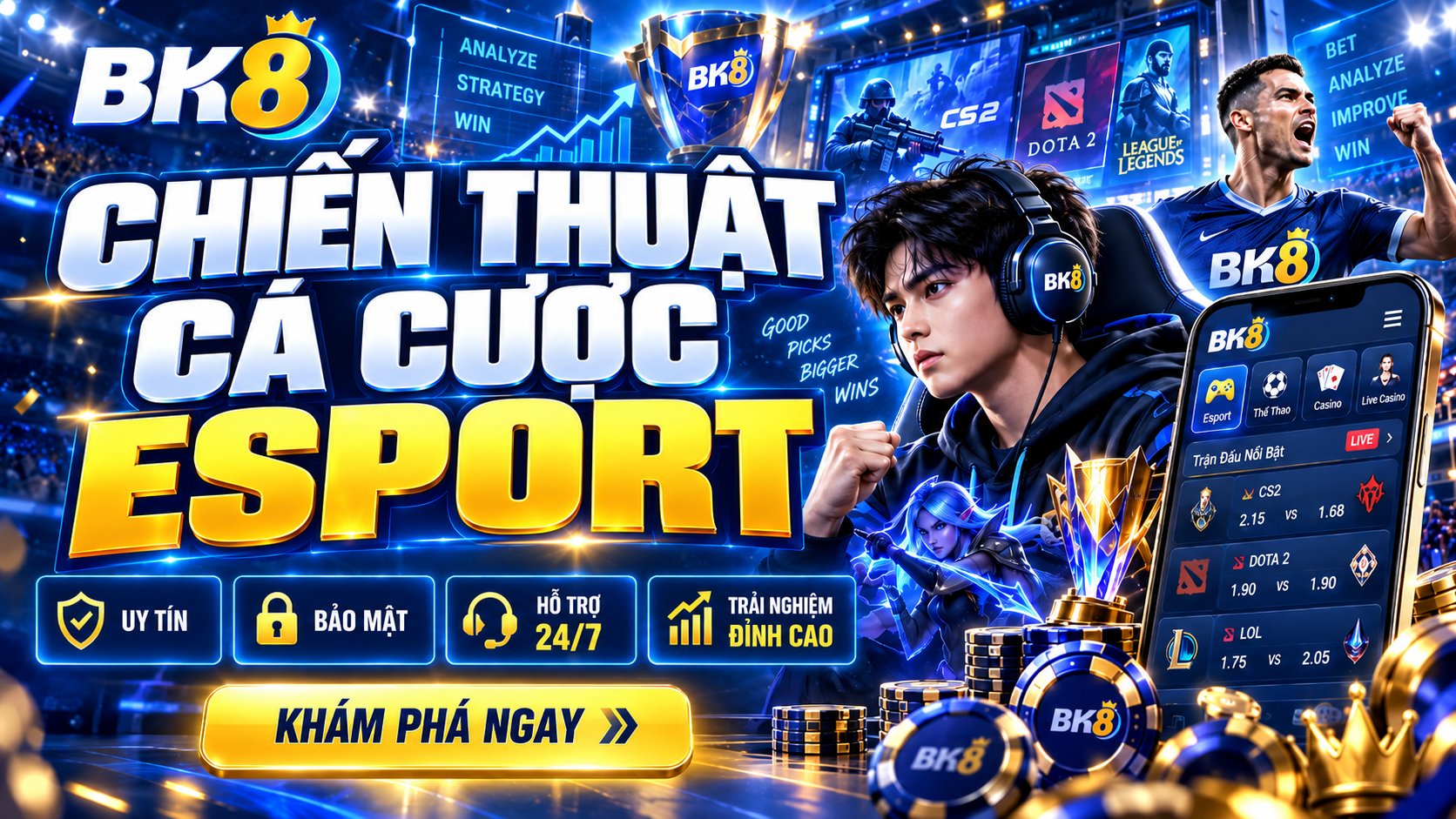 Áp dụng chiến thuật phù hợp khi cược thể thao điện tử Áp dụng chiến thuật phù hợp khi cược thể thao điện tử