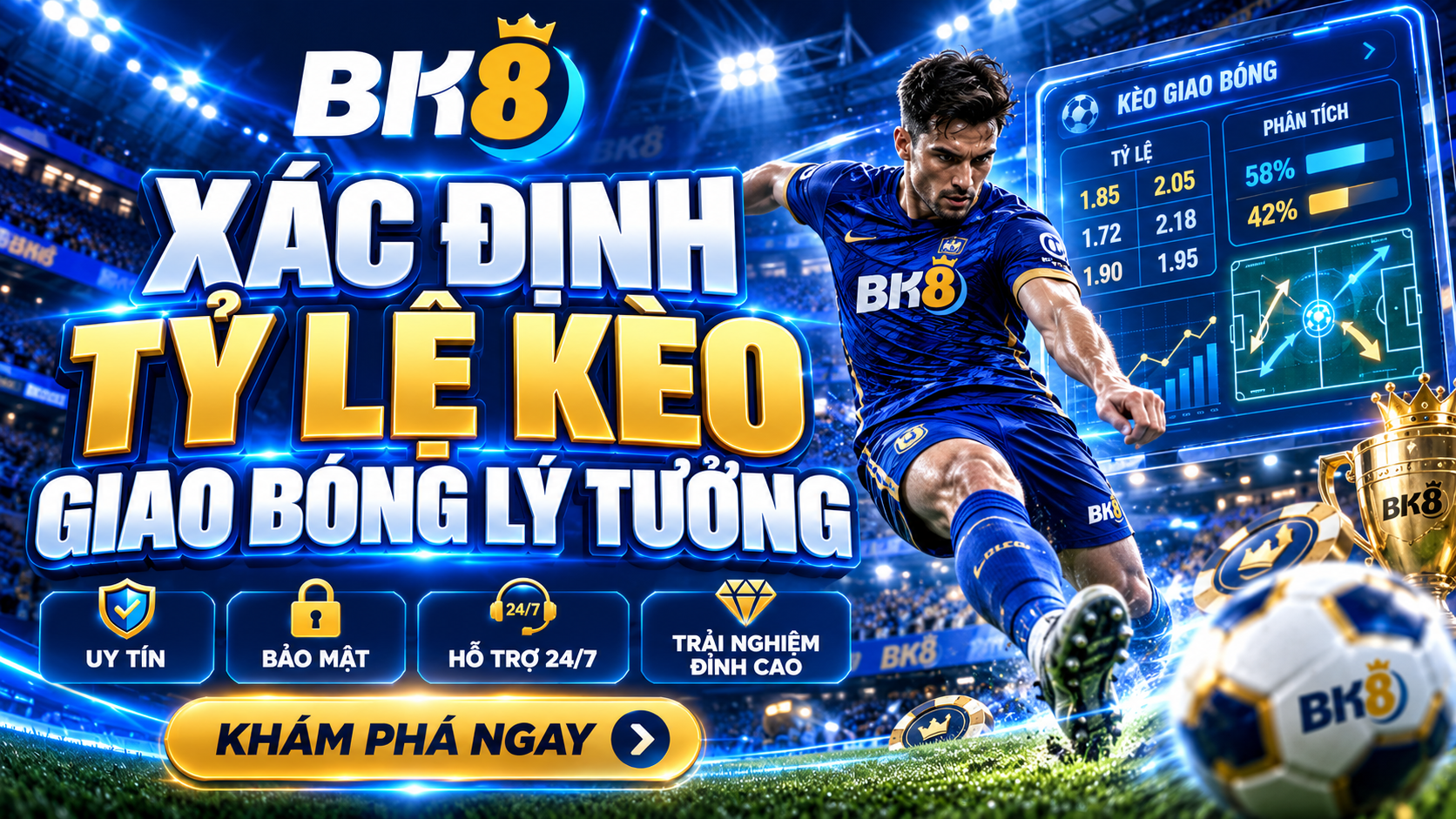 Xác định tỷ lệ kèo giao bóng đáng lựa chọn khi cá cược Xác định tỷ lệ kèo giao bóng đáng lựa chọn khi cá cược