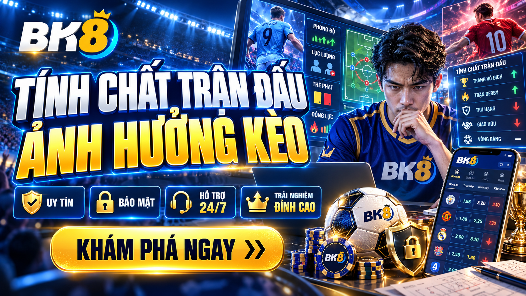 Tính chất trận đấu ảnh hưởng tới số lượng thẻ phạt
