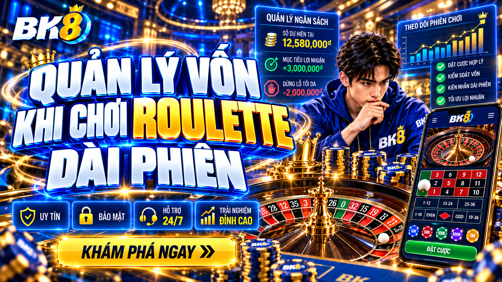 Học hỏi cách quản lý ngân sách khi cược Roulette dài phiên Học hỏi cách quản lý ngân sách khi cược Roulette dài phiên