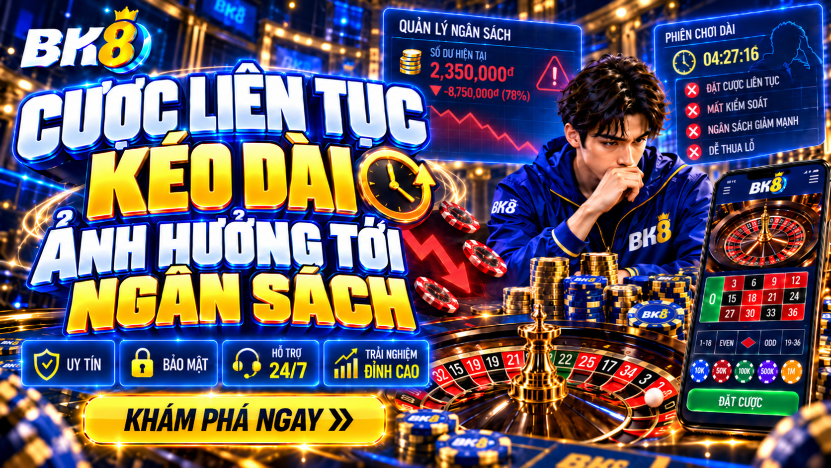 Thời gian chơi liên tục kéo dài ảnh hưởng tới ngân sách Thời gian chơi liên tục kéo dài ảnh hưởng tới ngân sách